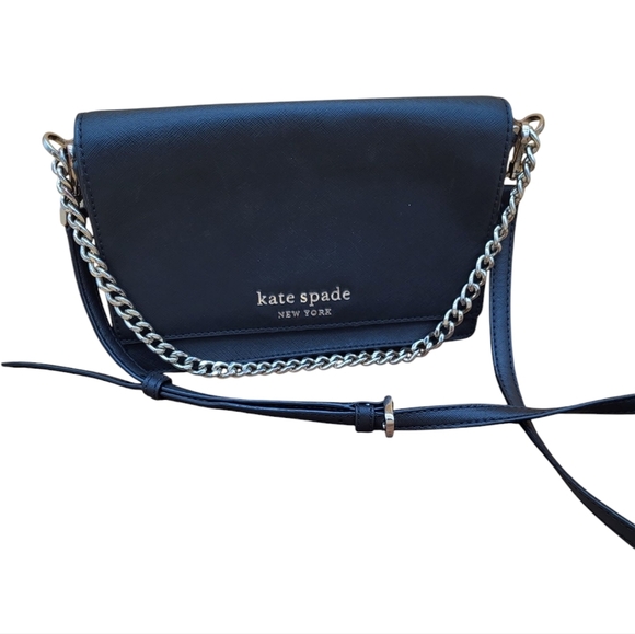 Kate Spade Black Crossbody Bag With Adjustable And Detachable Strap, EUC - Picture 1 of 6